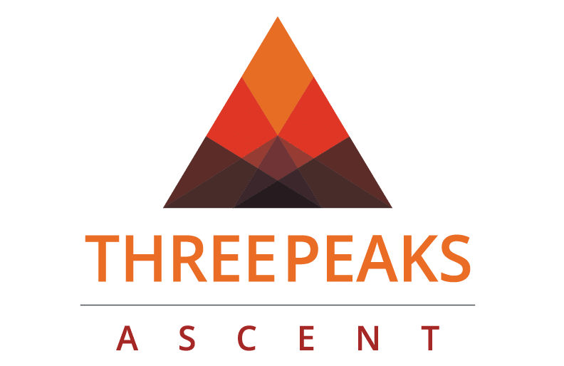 Logo for ThreePeaks Ascent Residential Treatment Center, a nature-based short-term residential treatment program for teens located in southern Utah