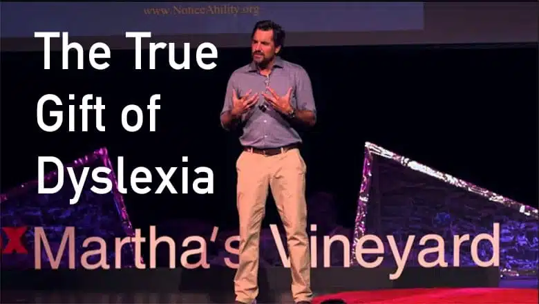 A speaker gives a TED talk on the true gift of Dyslexia | ThreePeaks Ascent, a Residential Treatment Program for Teens with Dyslexia and other mental health struggles